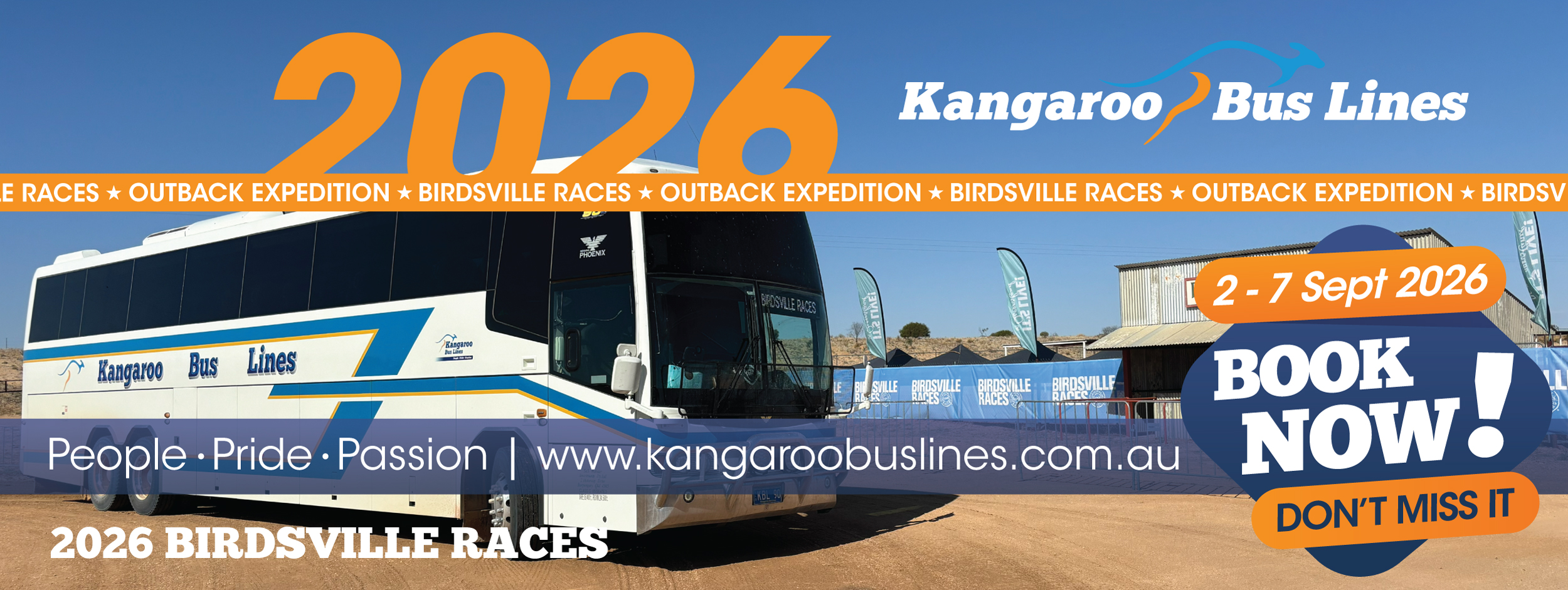 Birdsville Races 1 Birdsville Races Kangaroo Bus Lines
